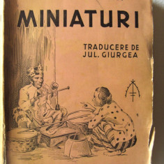 Carte veche: "MINIATURI", W. S. Maugham. Editie interbelica