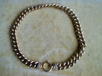 COLIER VECHI PLACAT CU AUR foto