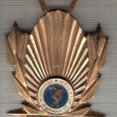 C164 Medalie Campion Republican Sala Seniori 1976 -Atletism -FRA -marime circa 42x53 mm -greutate aprox.13 gr -starea care se vede