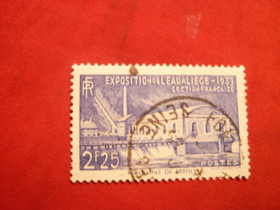Serie- Expozitia Apei 1939 Franta , 1 val.stamp. foto