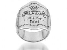 =Inel inox Vintage-&amp;quot;REPLAY RAR117 64 20,5 MM&amp;quot;-49,95 euro Pret catalog-Sigilat-Original-La pret final-Ultima bucata= foto