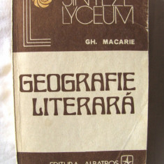 GEOGRAFIE LITERARA -Orizonturi spirituale in proza romaneasca, Gh. Macarie, 1980