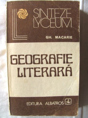 GEOGRAFIE LITERARA -Orizonturi spirituale in proza romaneasca, Gh. Macarie, 1980 foto