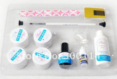 Set Gel UV , Kit gel UV pentru constructia unghiilor false, Geluri constructie unghii false, Gel UV SET foto