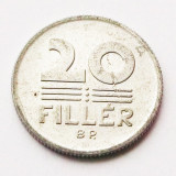 UNGARIA 20 FILLER 1989, 0.90 g., Aluminum, 20.4 mm **, Europa