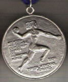 C162 Medalie HANDBAL Feminin 1986 -URSS -panglica albastra -marime circa 50x56 mm -greutate aprox. 83 gr -starea care se vede