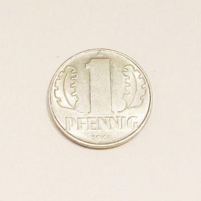 GERMANIA RDG 1 PFENNIG 1968 A AUNC / UNC ** foto