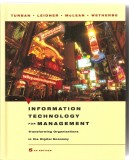 (C1601) INFORMATION TECHNOLOGY FOR MANAGEMENT; tehnologia informatiei pentru management, LEIDNER, MCLEAN, WETHERBE, JOHN WILEY, INC