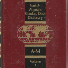 (C1607) STANDARD DESK DICTIONARY DE FUNK - WAGNALLS, 2 VOLUME