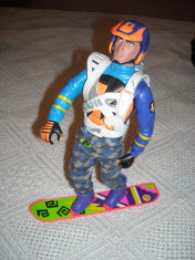 Action Man - Figurina mare 30 cm + snowbord foto