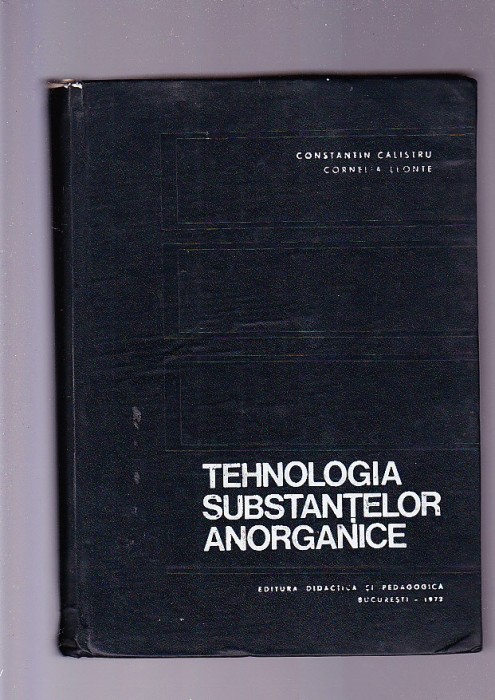TEHNOLOGIA SUBSTANTELOR ANORGANICE
