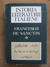 Francesco de Sanctis - Istoria literaturii italiene foto