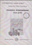 PETRE BREZEANU - FINANTELE INTREPRINDERII ( TESTE GRILA )