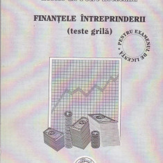 PETRE BREZEANU - FINANTELE INTREPRINDERII ( TESTE GRILA )