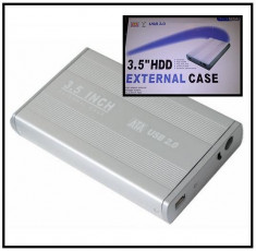 RACK HDD EXTERNAL 3.5&amp;#039;&amp;#039; USB 2.0 1xUSB2.0 INTERFATA SATA. , rack hdd extern carcasa metalica , rezistenta foto