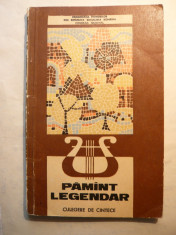 Culegere de Cantece Pionieresti - Pamant Legendar -partituri 1970