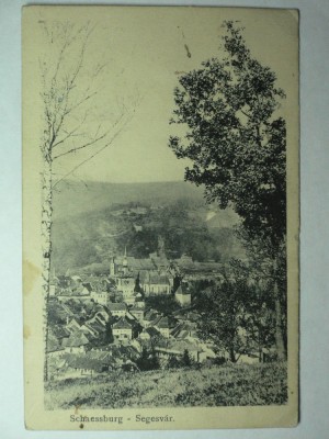 SIGHISOARA - SCHAESSBURG - SEGESVAR - VEDERE GENERALA - INCEPUTUL ANILOR 1900 foto