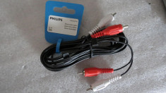 CS163 Philips cinch cablu RCA 3m cu 2 mufe de la tata la tata vezi foto foto