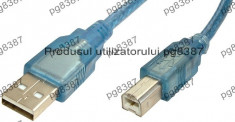 Cablu USB A tata-USB B tata, 3 m-128217 foto