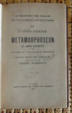 Ovidiu Metamofoze XV Libris Excerpta text latin 1922 legata