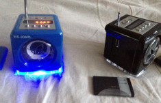 Boxa autonoma cu radio, usb, card si auxiliar, cu display foto