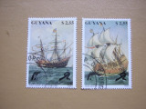 Guyana 1990 navigatie corabii mi 3294-95 stamp