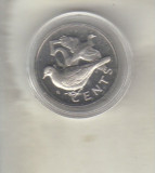 Bnk mnd British Virgin Islands 5 centi 1973 , pasare, America de Nord