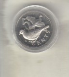 bnk mnd British Virgin Islands 5 centi 1973 , pasare