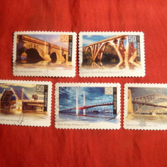 Serie - Poduri 2004 Australia , 5 val. stamp.