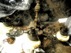 candelabru vechi italia portelan foto