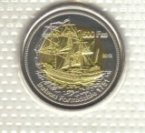 Bnk mnd Bassas de India 500 franci 2012 proof , vapor , bimetal, Africa