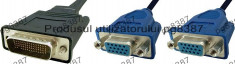 Cablu DMS-59 tata, 59 pini-2x VGA tata - 0,3 m-7996 foto
