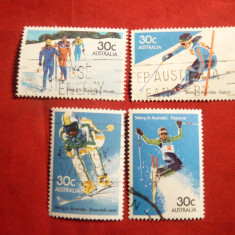 Serie - Ski -Australia 1984 , 4 val. stamp.