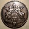 C.323 FRANTA LE MONDE CONTRE L&#039;INCENDIE DANTZELL 1875 ARGINT 19,02g/35mm