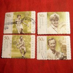 Serie- Sport-Tenis -Celebritati 2003 Australia ,4 val.stamp
