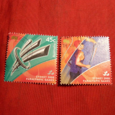 Serie Jocuri Paralimpice Sidney 2000 Australia , 2val.stamp.
