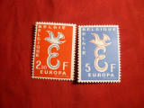 Serie- Europa CEPT 1958 Belgia ,2val.sarn.