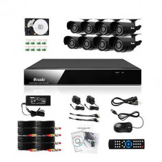 Sistem (kit) supraveghere (securitate) ORIGINAL! cu 8 Camere IR Night vision SONY Exterior/Interior, cablu 60ft, Internet HDD 1TB (nu este inclus) foto