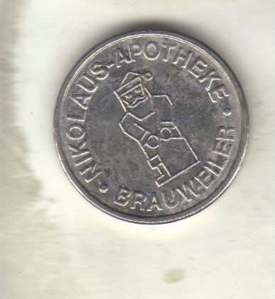 bnk jt Jeton Nikolaus- apotheke * brauweiler