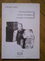 Dictionar explicativ de notiuni fundamentale in filosofie si politologie foto