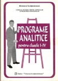 Programe Analitice pentru cl. I-IV