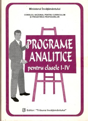 Programe Analitice pentru cl. I-IV foto