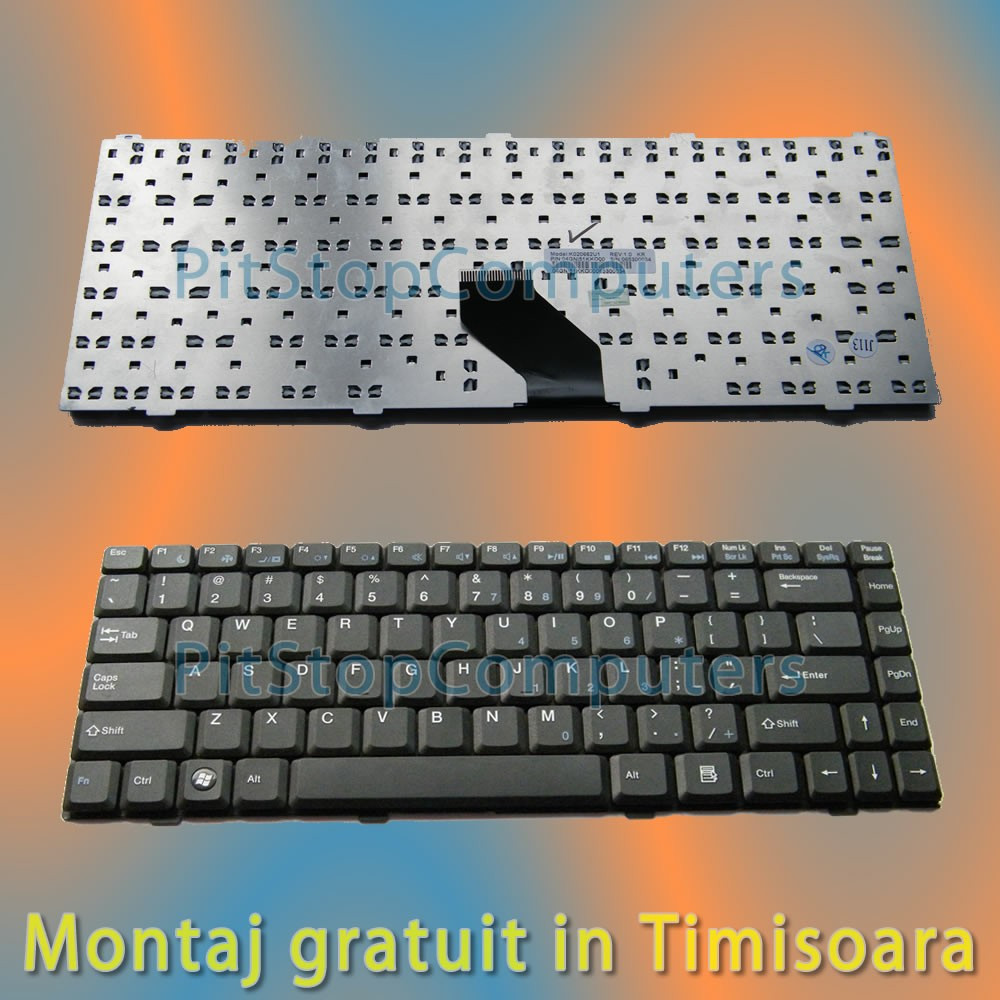 Tastatura Myria D141NG-D - ROCK DJR154SP-2 - Vestel Rhino 154SP US Black  P/N: K020672B1 | Okazii.ro