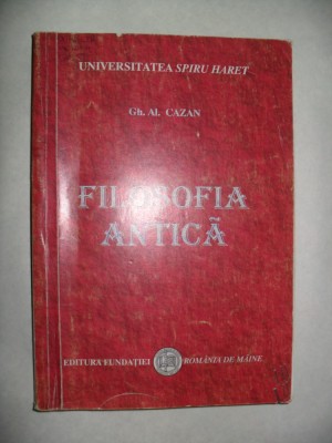 Gheorghe Alexandru Cazan-Filozofia antica foto