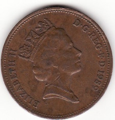 Marea Britanie 2 pence 1989 foto