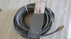 1520PLU Cablu cat5e 20m cu mufe suflate cu aur Hama modular 8p8c rj45 cablu gigabit 10/100/1000mb/s foto