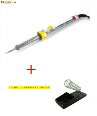 CIOCAN PISTOL LETCON DE LIPIT CU REGULATOR DE TEMPERATURA + suport foto