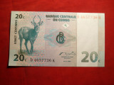 Bancnota 20 Centimes 1997 CONGO , cal.NC