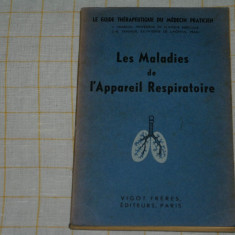 Les maladies de l'appareil respiratoire - J. Trabaud et J. R. Trabaud - Paris - 1940