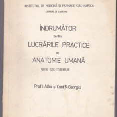 Indrumator pentru lucrarile practice de Anatomie Umana petru uzul studentilor - Prof. I. Albu si Conf. R. Gorgia